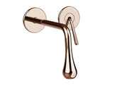 Gessi Goccia rubinetto lavabo a parete bocca corta 33084 + 09283 copper